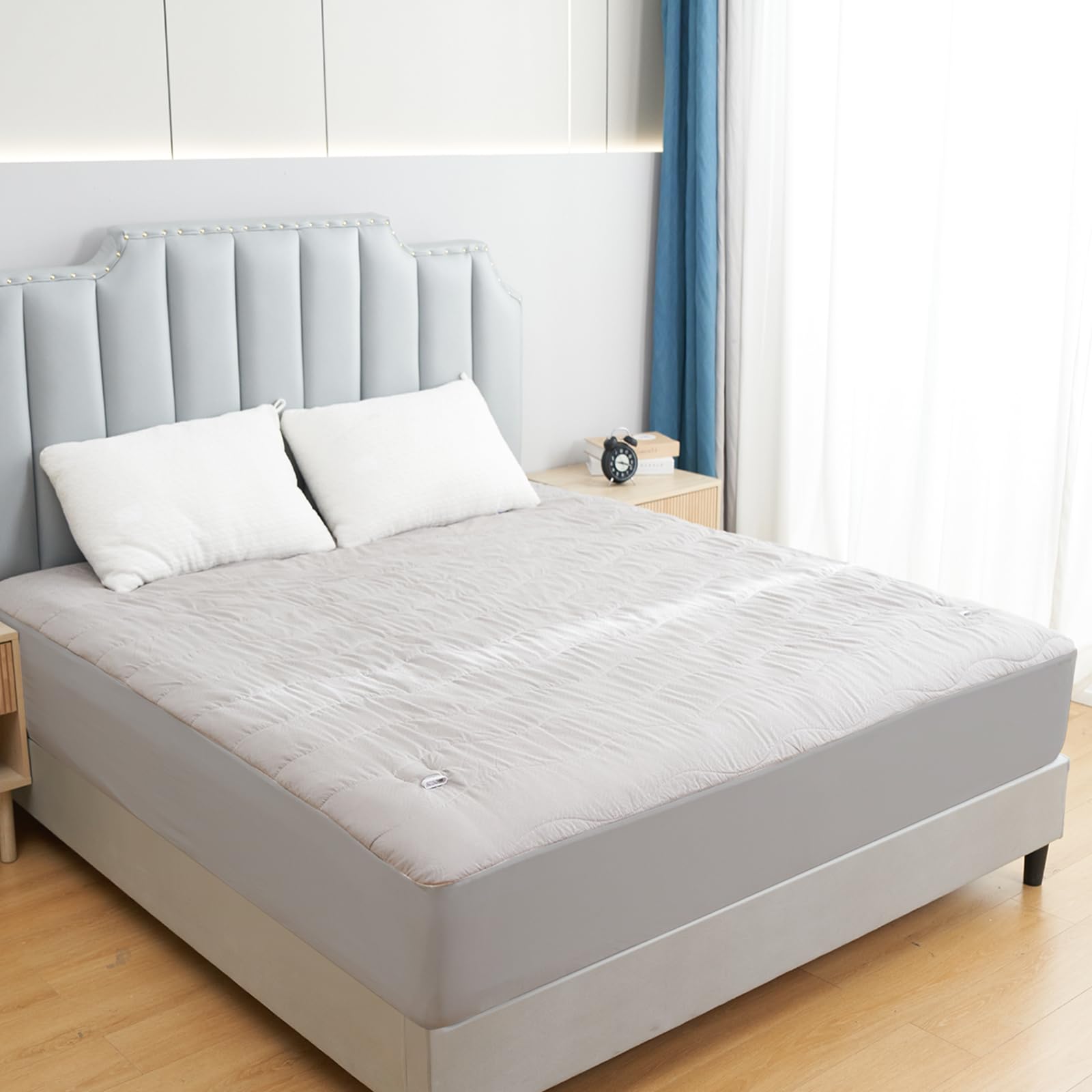 Ralysun Electric Mattress Pad Full Size 54'X75',6 Heating Levels & 1-10 Hour Auto Shut Off,Warm And Soft Comfort Fabric With 1